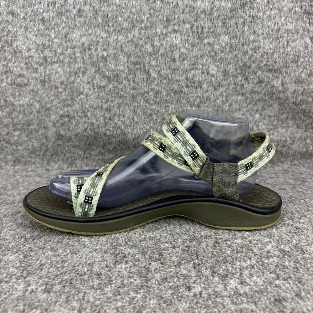 Women's 9 Chaco Z/2 Adjustable Strap Clasic Sandals Green Hiking Shoe W/Toe Loop - Picture 11 of 11